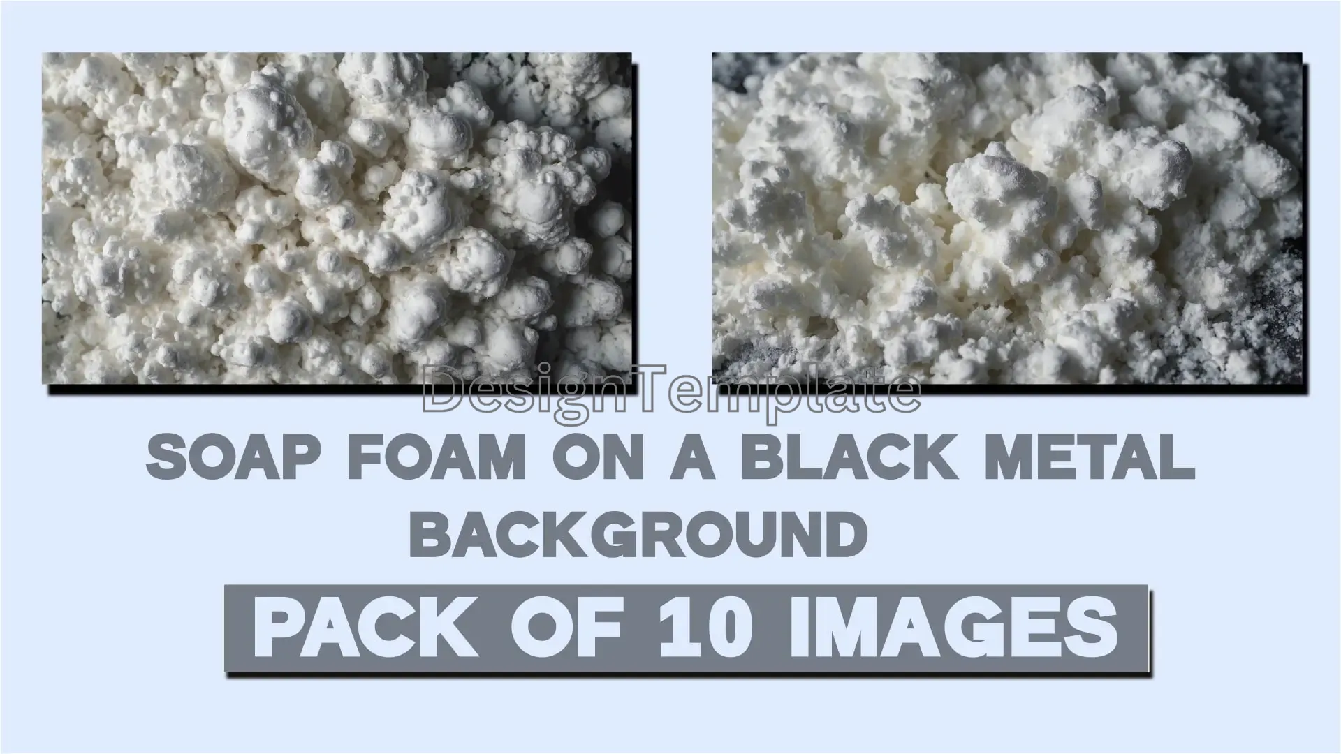 White Soap Foam on Black Metal High-Quality Backgrounds